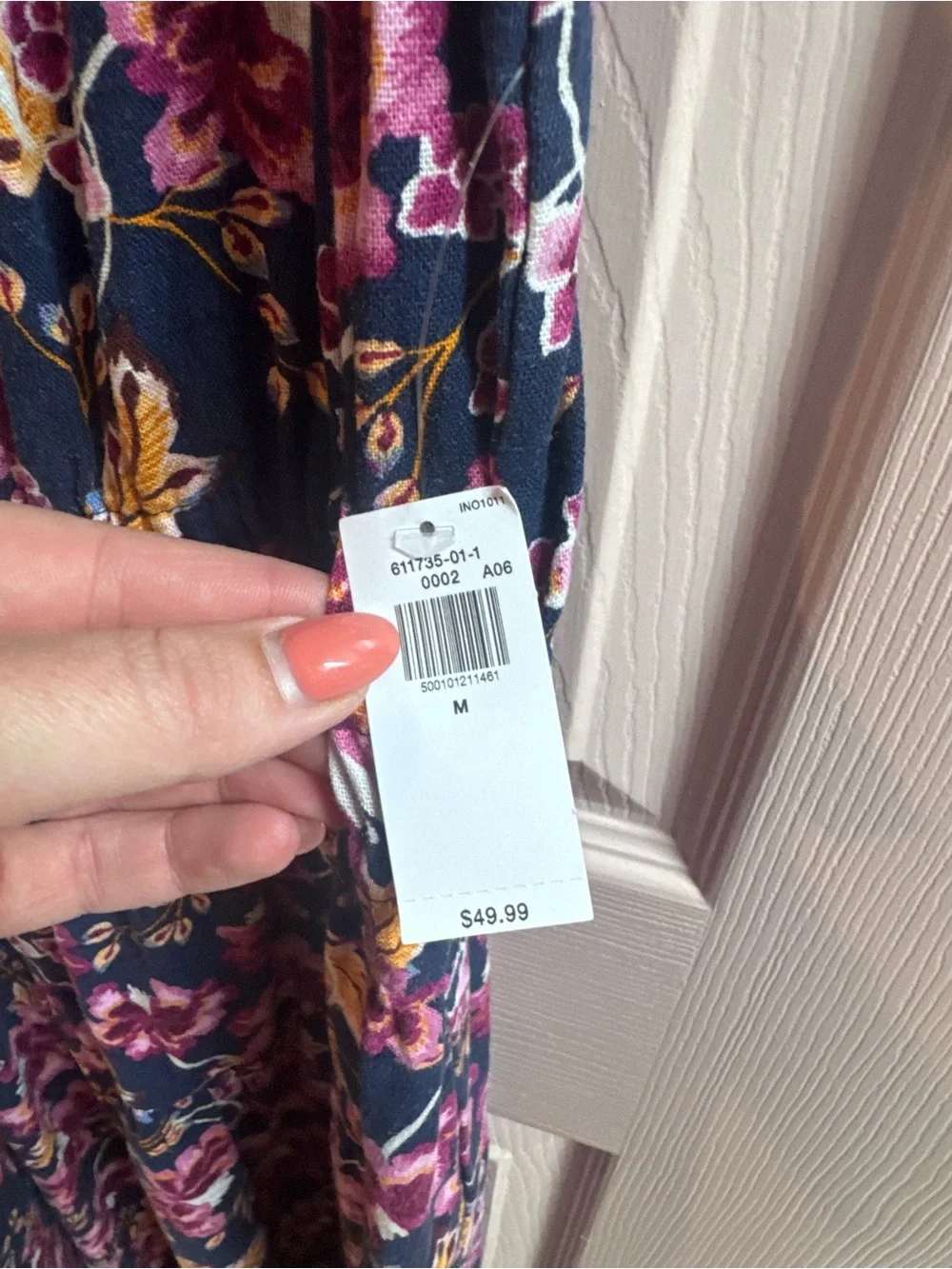Matching Mommy & Me Dresses with Dark Floral Pattern